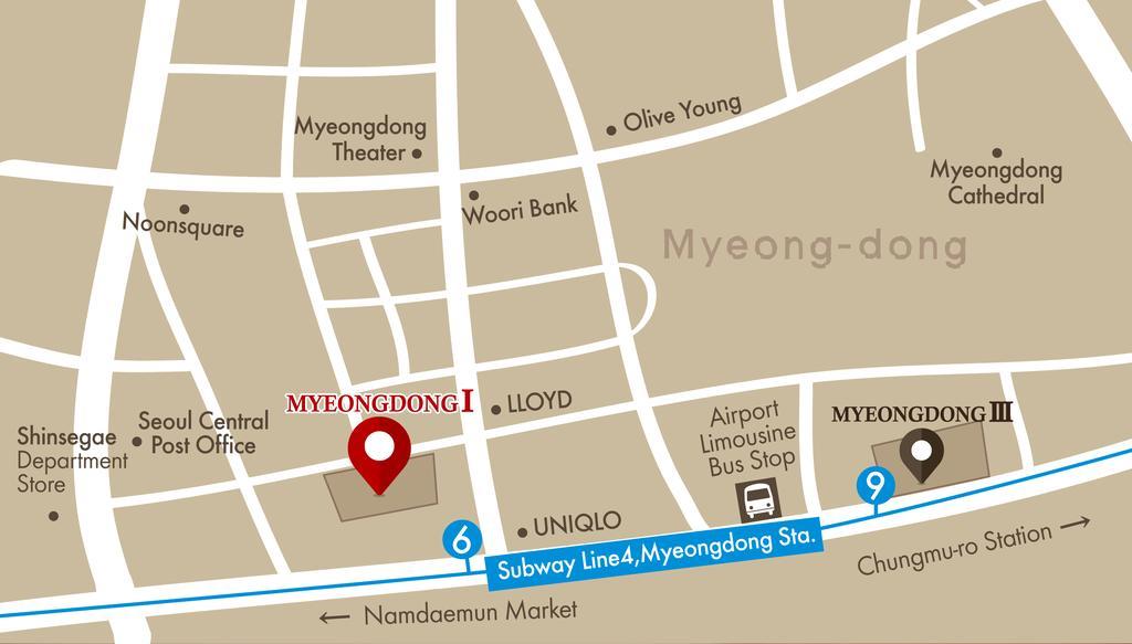 Hotel Skypark Myeongdong 1 Сеул Екстер'єр фото